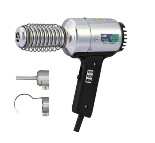  熱風加工機 シュアプラジェット　アタッチメント付。 Temperature Heat Gun